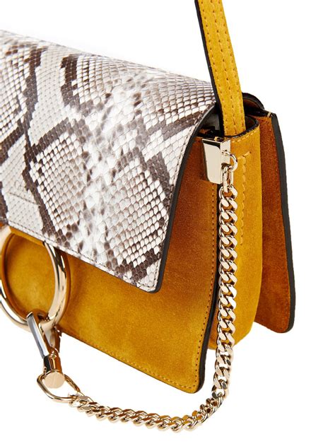 chloe faye crossbody bag|chloe faye python bag.